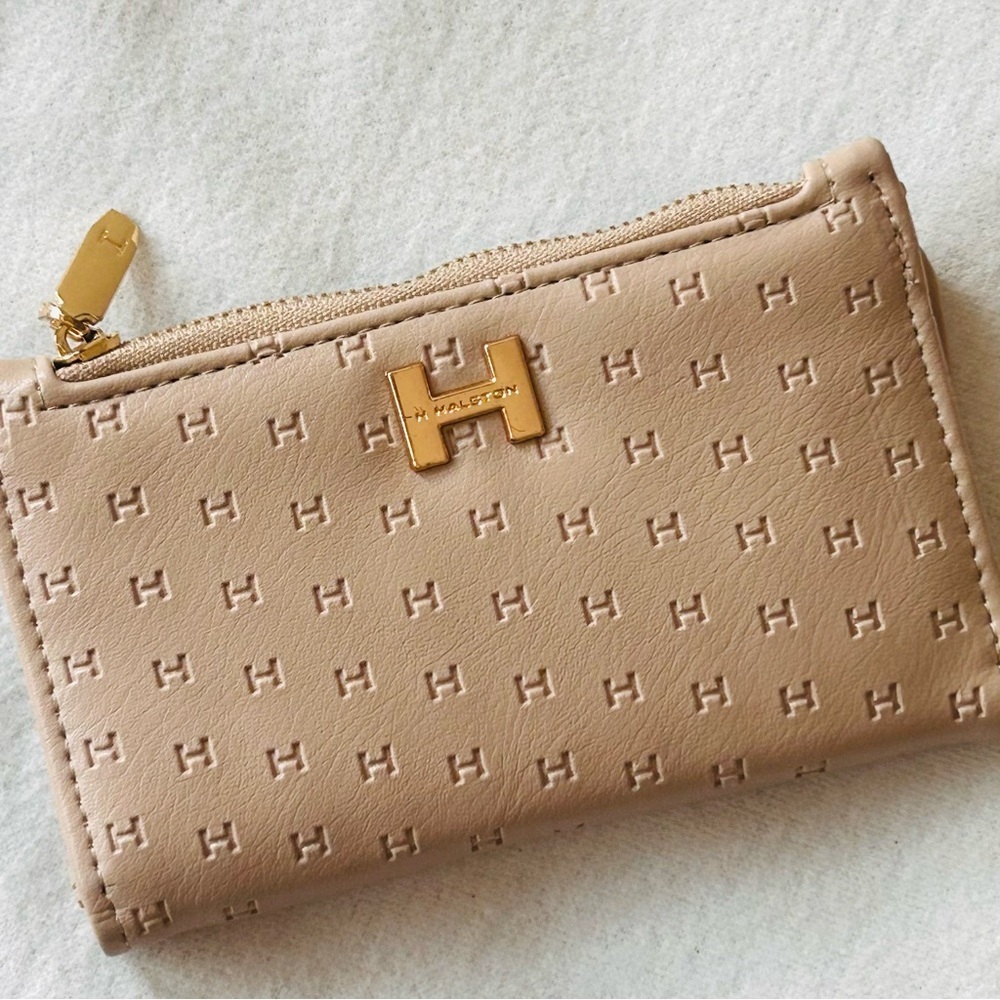 H by Halston Wallet with Gold Accents